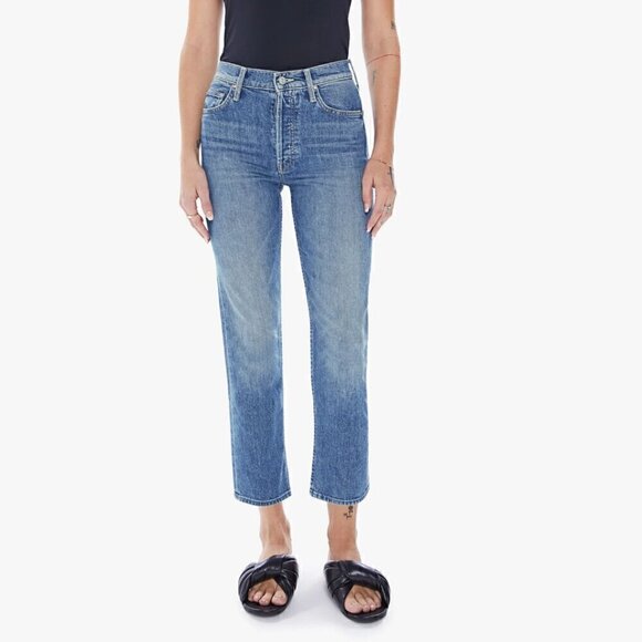 #6 NWT MOTHER Denim The Tomcat Crop in Kneeling On Stones - Picture 1 of 9
